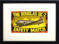 Petr Ptáček  - The douglas DC - 2, Safety Match - grafika